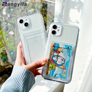 เคสโทรศัพท์มือถือแบบนิ่ม TPU ใส พร้อมช่องใส่บัตร รูปภาพ สําหรับ Infinix Zero X Neo Hot 11S NFC Note 11 10 Pro Play Lite 11S Samrt 5 6