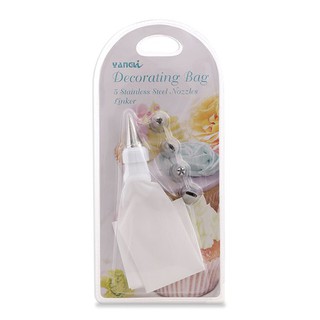 ราคาพิเศษ!! อุุปกรณ์แต่งหน้าเค้กพร้อมหัวเปลี่ยน Cake Decorating Bag w/ Nozzles