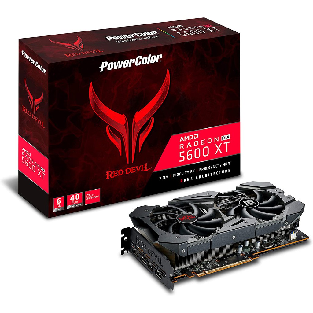 PowerColor Red Devil AMD Radeon RX 5600 XT 6GB AXRX 5600XT 6GBD6