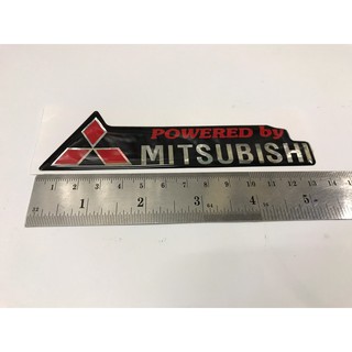 สติ๊กเกอร์เคลือบเรซิ่น MITSUBISHI ตัวนูน