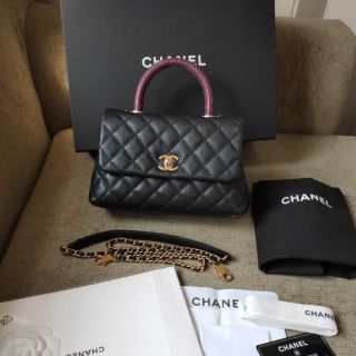 Chanel coco 9.5นิ้ว หูลิสาด ถอดสายได้ แท้100%