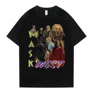 เสื้อแฟชั่นผญ - แร็ปเปอร์Kanyeเวสต์ภาพพิมพ์TshirtMneHopเสื้อยืดบุรุษชายวินเทจ100%ฝ้ายกิลแดน