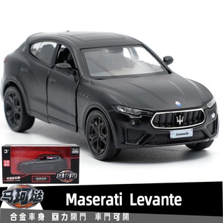 Yufeng RMZ Maserati Levante โมเดลรถออฟโร้ด 1: 36 โลหะ สีดํา ของเล่นสําหรับเด็กผู้ชาย ของขวัญวันเกิด