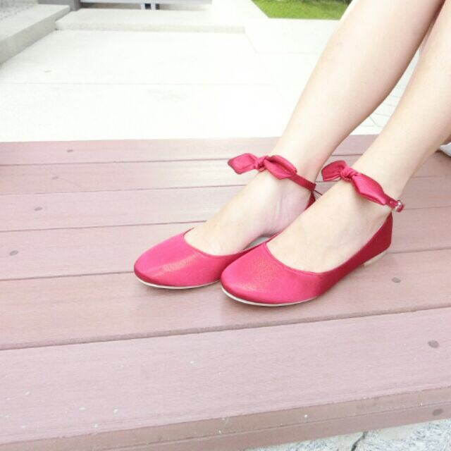 จาก989บาท Kyda brand ballet shoes สีred wine