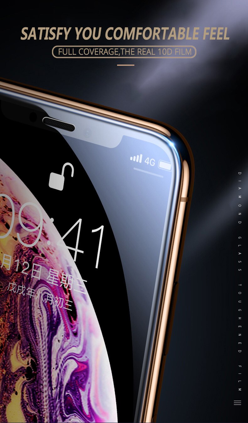 2 ชิ้นกระจกนิรภัยสำหรับ iPhone 12 Mini 11 Pro X Xs Max XR 6 6s 7 8 Plus ...