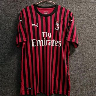 เสื้อกีฬาแขนสั้น ลายทีมชาติฟุตบอลชั้นนํา Milan 19-20 AC ชุดเหย้า สําหรับผู้ใหญ่