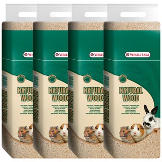 ขี้เลื่อยรองกรง กระต่าย หนูแฮมเตอร์ หนูแกสบี้ และสัตว์เล็ก 1 กก. (4 ห่อ) Versele Laga Natural Wood - Woodchips