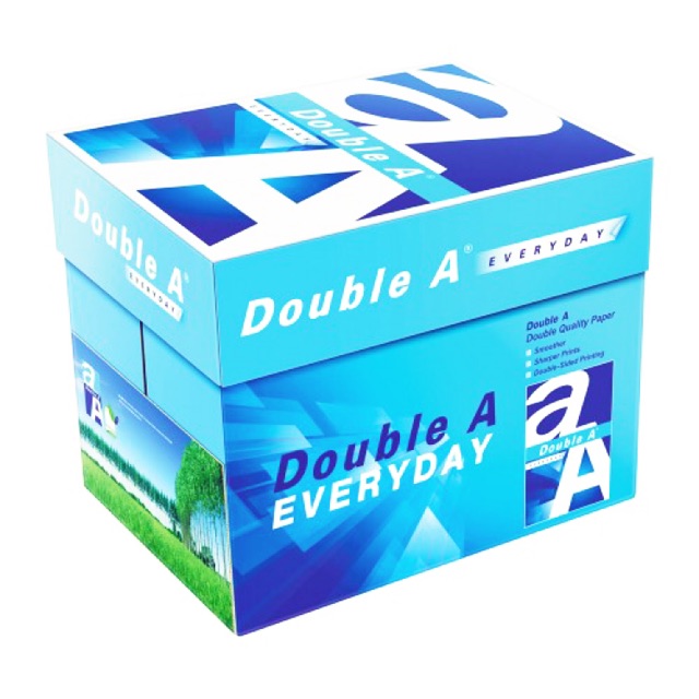 กระดาษ A4 Double A 70แกรม 550ชิ้น / ดับเบิ้ลเอ / ดับเบิ้ลเอ 70แกรม / กระดาษ A4 70แกรม