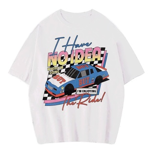 [100% Cotton] เสื้อยืด ขนาดใหญ่ | เสื้อยืด ขนาดใหญ่ | ขนาดใหญ่ | เสื้อยืด Nascar I HAVE NO IDEA