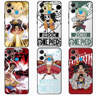 เคส Infinix Smart 6 Plus X6823C Case การ์ตูน One Piece Soft Black เคสซิลิโคน โทรศัพท์มือถือ ซิลิโคนแบบนิ่ม เคส