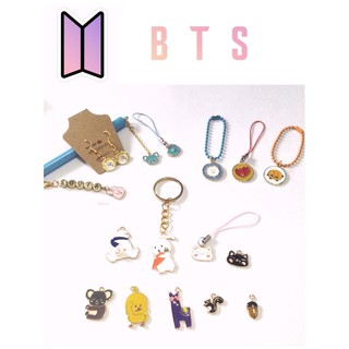 พวงกุญแจ จี้รูปศิลปินเกาหลี BTS BT21 สําหรับแขวน HP Flashdisk