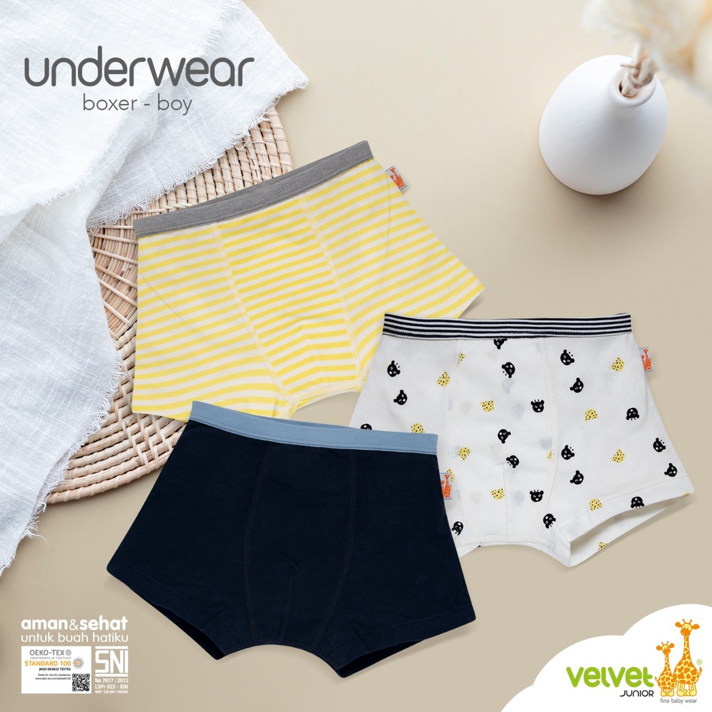 Velvet JUNIOR UNDERWEAR BOXER BRIEF BOY GIRL กางเกงเด็ก