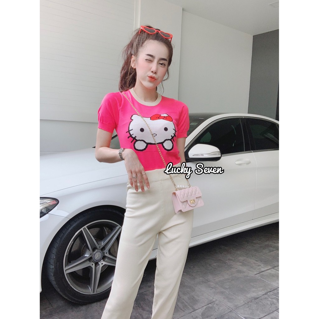 BY IRa ชุดเซ็ต ท็อปKT+กางเกง งานคิ้วๆน่ารักมาก รูปที่ 3