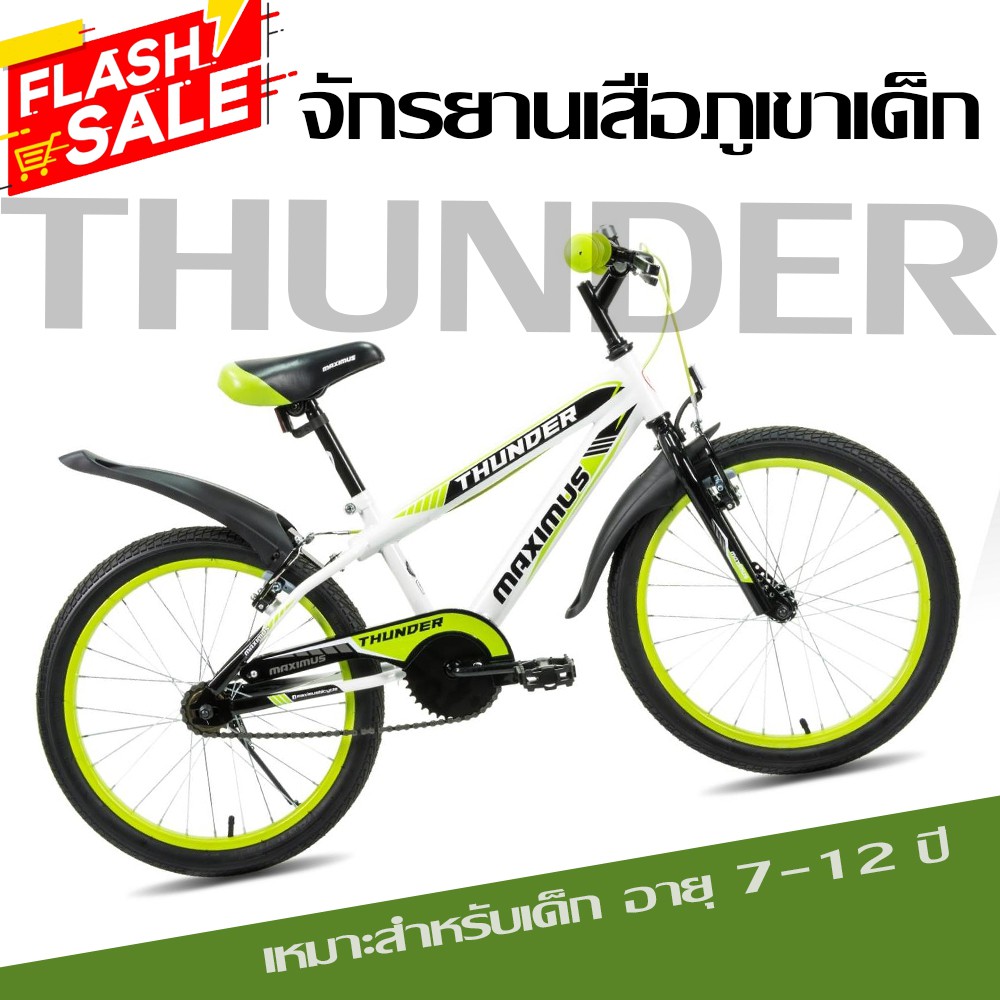 จักรยานเด็ก 20 TIGER MaximusThunder -- white / green --