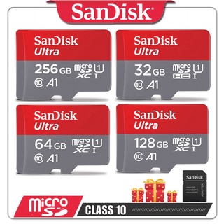 Sandisk Ultra Micro SDCard 32/64/128/256GB/512GB 100MB/S Class10 A1 (SDSQUAR) เมมโมรี่การ์ด โทรศัพท์ มือถือ แท๊บเล็ต