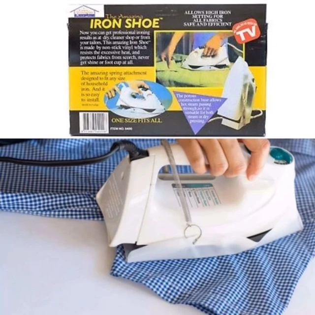 IRON SHOE แผ่นเตารีดผ้าเรียบ กันผ้าเหลือง