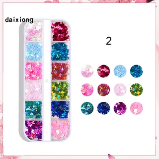 &lt;COD&gt; สติกเกอร์เลื่อม ลายผีเสื้อ กลิตเตอร์ DIY สําหรับติดตกแต่งเล็บ 12 สี