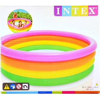 INTEX สระน้ำเป่าลม​สายรุ้ง รุ่น 56441 (4 ชั้น 6 ฟุต)