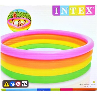 INTEX สระน้ำเป่าลม​สายรุ้ง รุ่น 56441 (4 ชั้น 6 ฟุต)