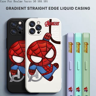 Realme Narzo 50 50A 50i 5G Prime เคสเรียวมี สำหรับ Case Spider Man เคส เคสโทรศัพท์ เคสมือถือ