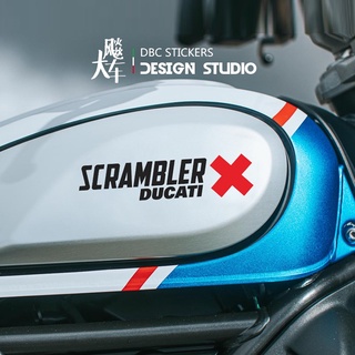 Ducati Scrambler Icon Scrambler Full Throttle Scrambler Cafe Race Scrambler Desert Sled Scrambler800 Scrambler1100 Retro Motorcycle Fuel Tank Sticker Modified Waterproof Reflective Decal