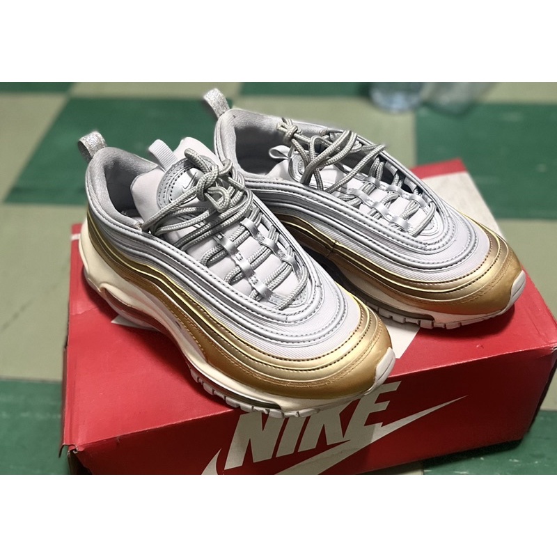 Nike air max 97 white gold