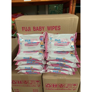 สุดคุ้มยกลัง 36 ห่อกระดาษทิชชู่เปียก ผ้าเช็ดทำความสะอาดผิวแบบเปียก FUJI BABY WIPES