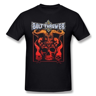 เสื้อยืดผ้าฝ้ายพิมพ์ลายขายดี เสื้อยืดคอกลม ผ้าฝ้าย พิมพ์ลาย Bolt Thrower Cenotaph สําหรับผู้ชาย