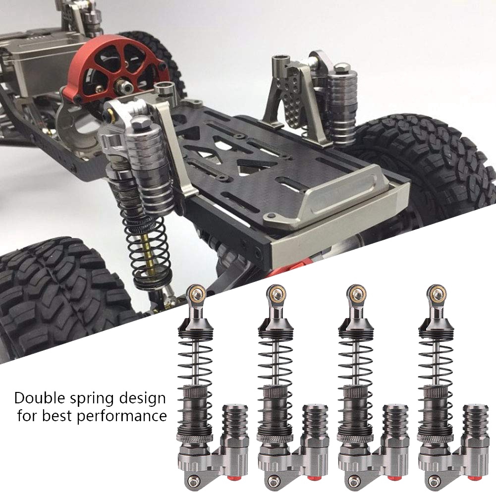 4Pcs RC Shock Absorbers, Aluminum Alloy High Strength Springs Shocks ...