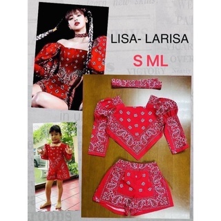 ชุดลิซ่า Larisa พร้อมส่ง แฟชั่นสายเต้น