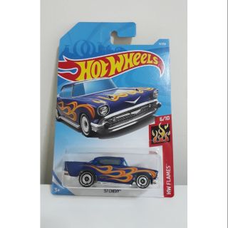 รถเหล็ก Hotwheels 57 CHEVY สีน้ำเงิน (ib011)