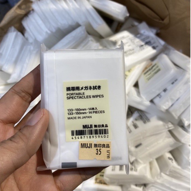 พร้อมส่ง！！ 💎กระดาษเช็ดแว่น กระดาษเช็ดหน้าจอโทรศัพท์ Muji 14 แผ่น