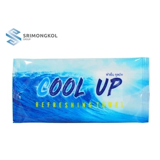 ผ้าเย็นสำลีคูลอัพ Coolup ขนาด 7x6 นิ้ว แพ็ค 100 ชิ้น