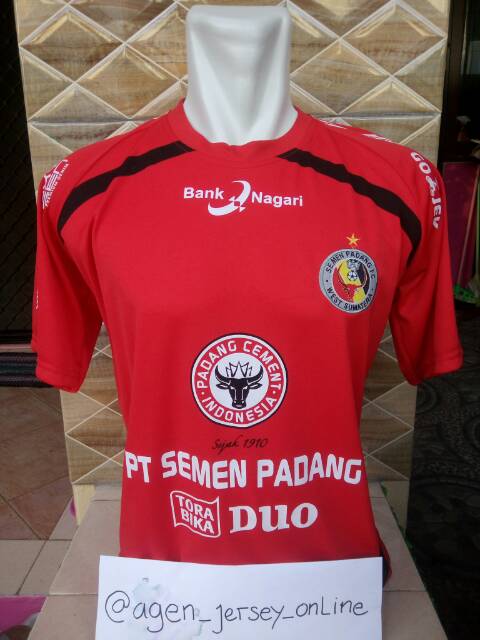 MERAH Semen Padang Home Red League 1 Gojek 2017 Retro SV Jersey