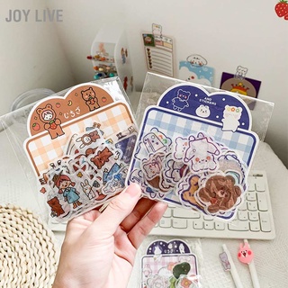 Joy Live 40PCS/Pack Notebook Decorative Sticker Washi Cute Lovely Portable Strong Adhesive DIY Accessory