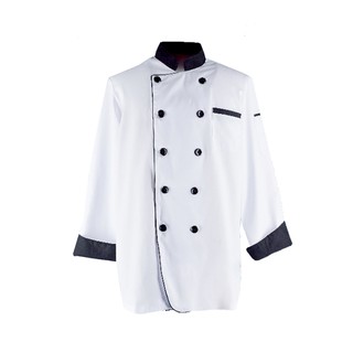 ✨ขายดี✨ เอโร่ เสื้อกุ๊กแขนยาวสากล สีขาว Size M aro Chef Uniform M-Cjcc3-1 Size M