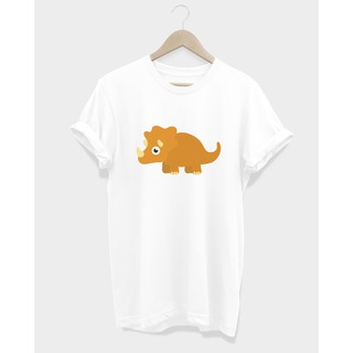 เสื้อยืด ลายไดโนเสาร์  ไทรเซอราทอปส์ triceratops