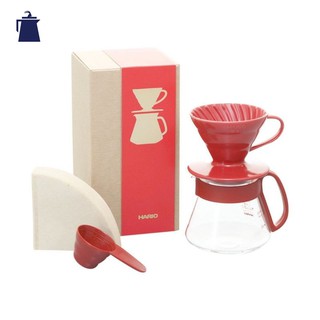 ชุดดริป Hario 01 สีแดง / HARIO(054) Color Dripper&amp; Pot/ Red/VDS-3012R