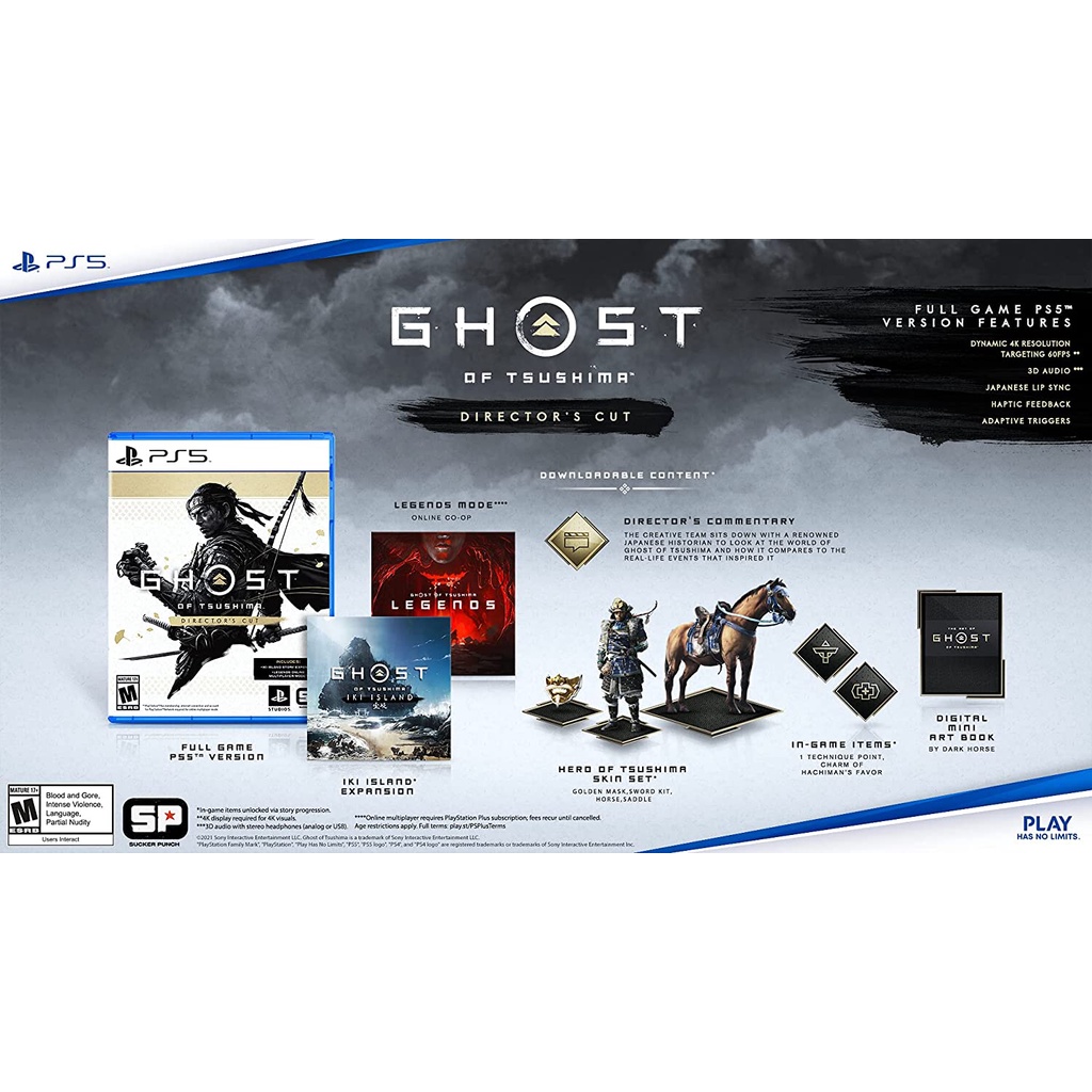 PS5 : Ghost of Tsushima Director's Cut [แผ่นแท้] [มือ1] [Director Cut]