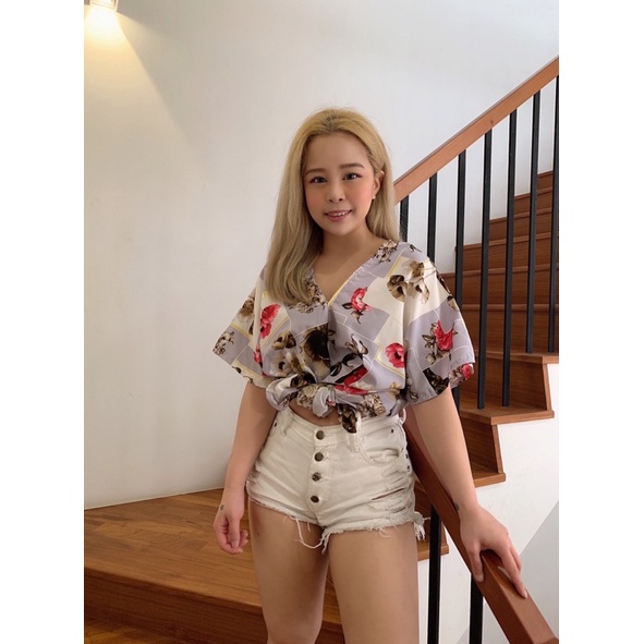 LIVE SPECIAL KAT24 Floral Kaftan top