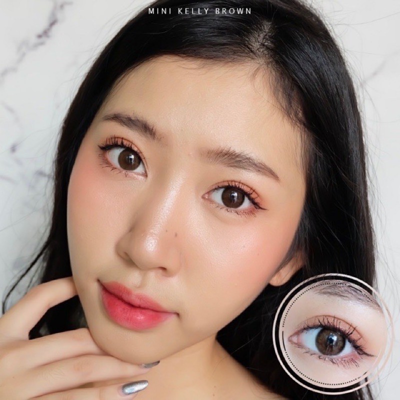 คอนแทคเลนส์ Mini Kelly Brown (Kitty Kawaii) ขนาดมินิ 🌷 - รูปที่ 4