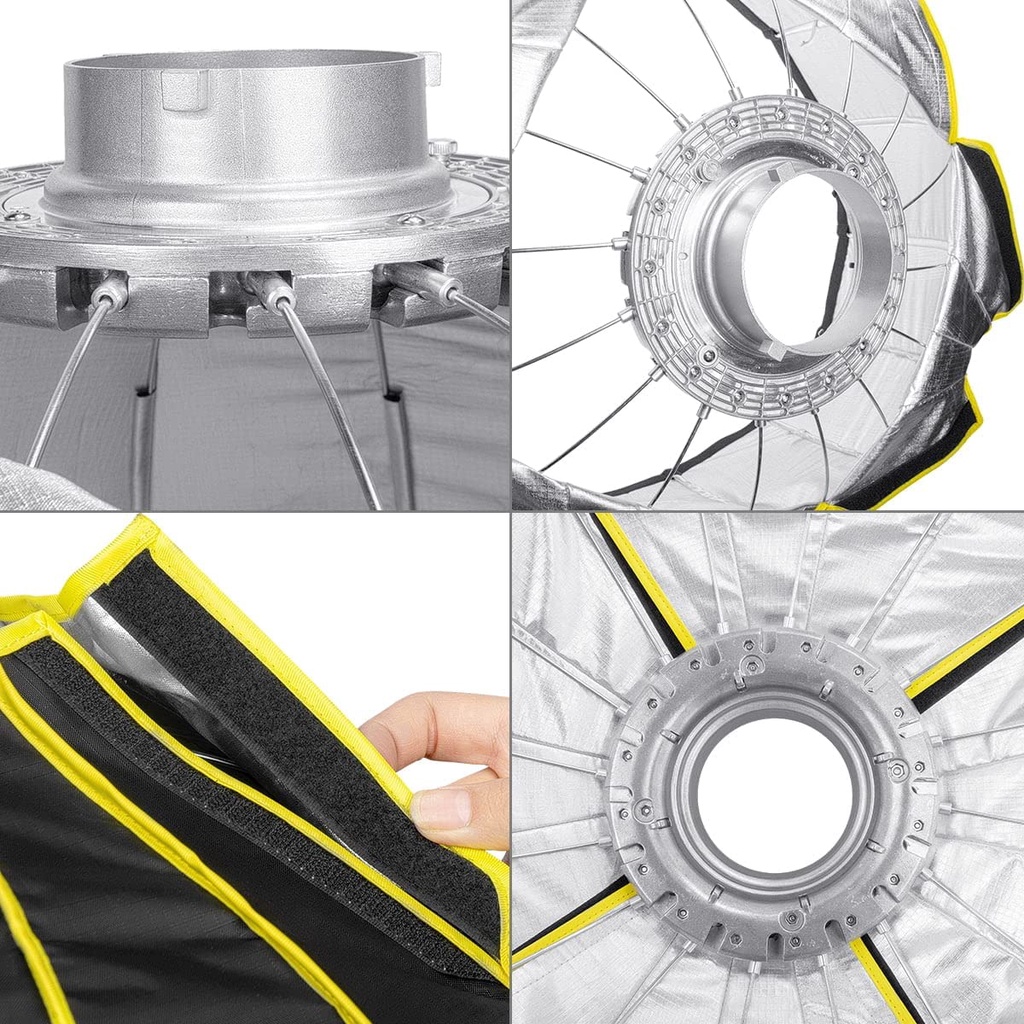 NiceFoto KD120 / KD90 / KD70 / KD60 softbox Mount Bowen ทรงโดม ขนาด120/90/70/60 cm. ของแท้ - รูปที่ 6