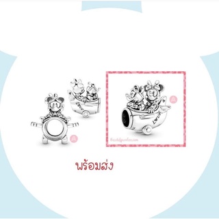 Pandora silver charm เครื่องบินมิกกี้&amp;มินนี่