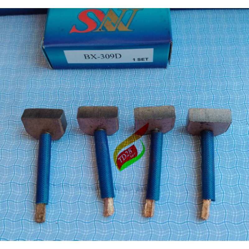 ถ่านไดสตาร์ท ดีแม็ก เครื่อง3,000 ISUZU Dmax 3.000 BX-153-S / BX309 ขนาด 7 x 19 x 15 mm แปรงถ่าน จำนวนบรรจุ 1ชุด 4ก้อน