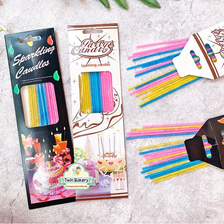 พร้อมส่ง ส่งไว เทียนสปาร์ค เทียน Sparkling เทียนวันเกิด มีราคาส่ง