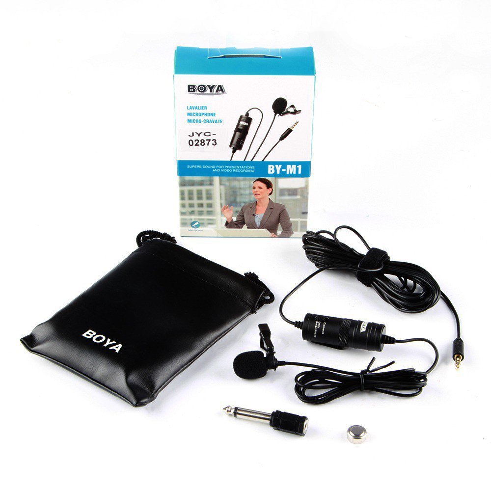 Boya BY-M1 Lavalier Clip On Mic for DSLR, Smartphone, Camcorders &amp; PC 3xKN