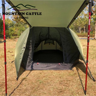 Mountain Cattle Tunnel Tent เต็นท์อุโมง เต็นท์ ขนาด 2 คน กันฝน PU3000mm