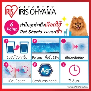 IRIS OHYAMA ไอริส โอยามะ Pet Sheet แผ่นรองปัสสาวะ แผ่นรองขับถ่าย ขนาด 59x44 cm รุ่น CPS-42W
