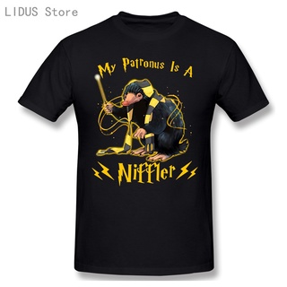 【2022New】เสื้อยืดลําลอง ผ้าฝ้าย 100% แขนสั้น คอกลม พิมพ์ลายกราฟฟิค My Patronus Is A Niffler แฟชั่นสําหรับผู้ชาย คู่รัก 2