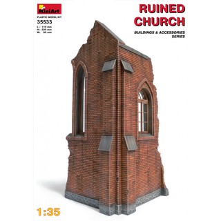 โมเดลอาคารจำลอง MiniArt 1/35 MI35533 Ruined Church